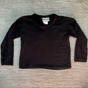 Dori Creations black cropped top, size 4 NWT